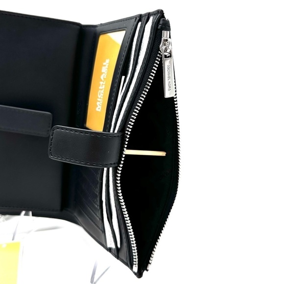 Michael Kors Large Double Zip Wallet Wristlet Black - Picture 8 of 9